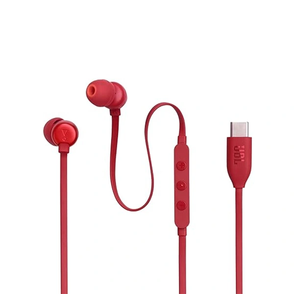 JBL Tune 310C Usb-C In-Ear Earphones - Red - Red