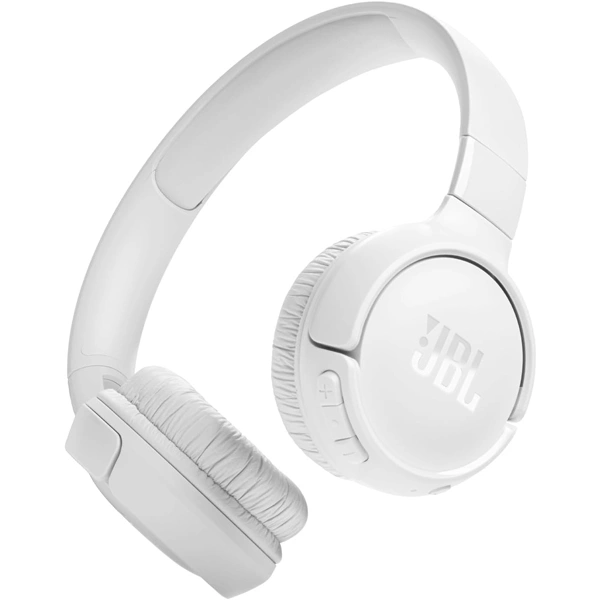 JBL Tune 520BT Wireless On Ear Headphones with Mic - White - White
