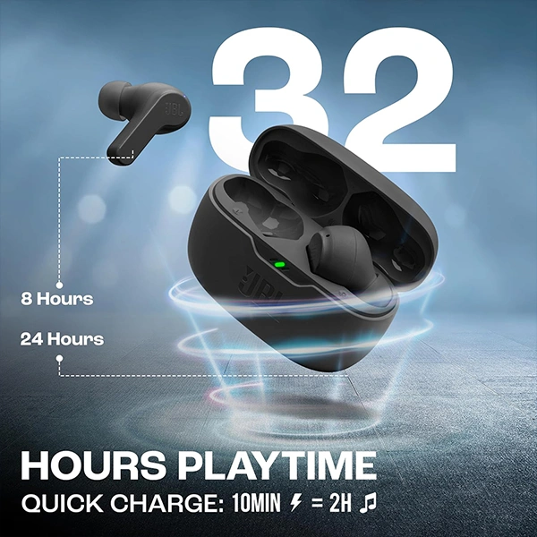 JBL Vibe Beam Earbuds - Blue - Blue