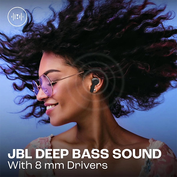 JBL Vibe Beam Earbuds - Blue - Blue