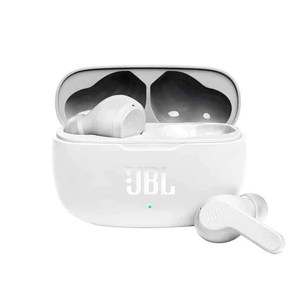 JBL Wave 200 True Wireless Earbuds with Mic - White - White