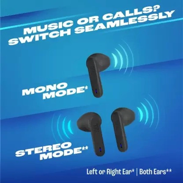 JBL Wave 300TWS Wireless Earbuds with Touch Control - White - White