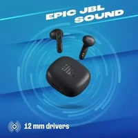 JBL Wave 300TWS Wireless Earbuds with Touch Control - White - White
