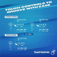 JBL Wave 300TWS Wireless Earbuds with Touch Control - White - White