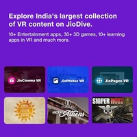 Jio Dive Smartphone Based Virtual Reality Headset for Entertainment