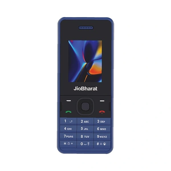 JioBharat V2 Series 4G Keypad Phone - Ash Blue - Ash Blue