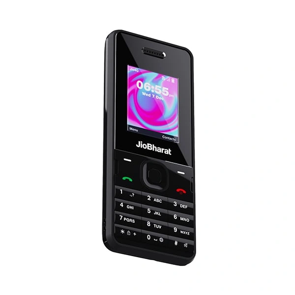 JioBharat V2 Series 4G Keypad Phone - Ash Blue - Ash Blue