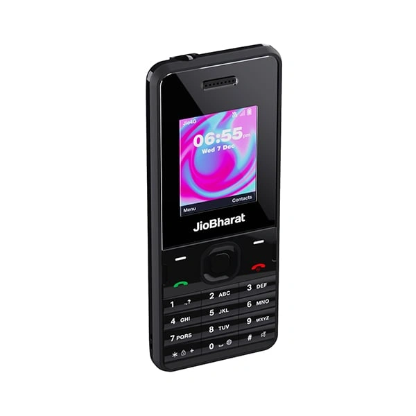 JioBharat V2 Series 4G Keypad Phone - Ash Blue - Ash Blue