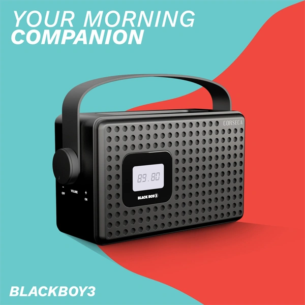 Just Corseca JUST Corseca Black Boy 3 Premium Wireless Bluetooth Speaker - Black - Black
