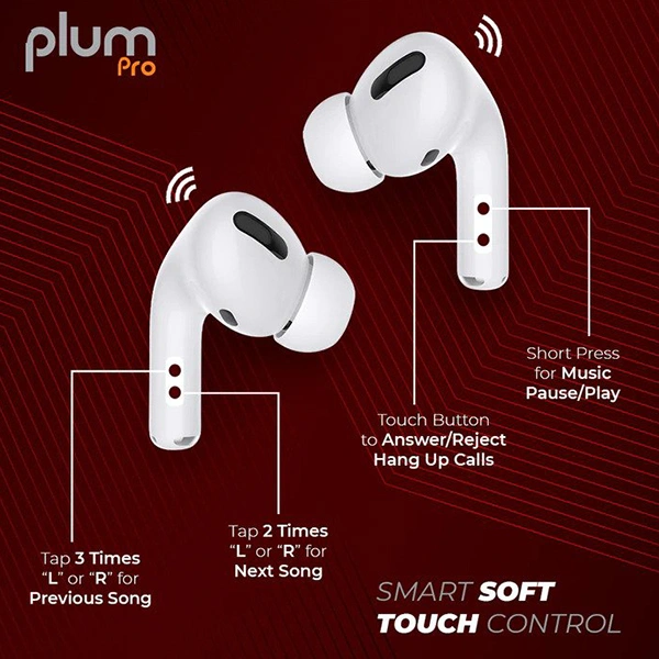 Just Corseca JUST CORSECA Plum Pro Wireless Powerbuds - Blue, White