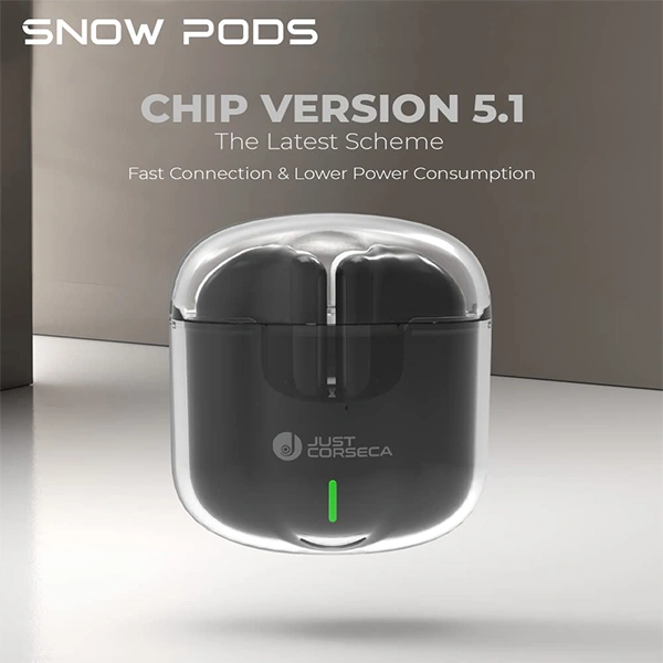 Just Corseca JUST CORSECA Snowpods Wireless Earbuds - Black - Black