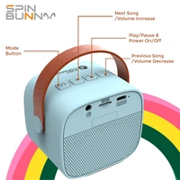 Just Corseca JUST CORSECA Spin Bunny Karaoke Portable Speaker - White - White