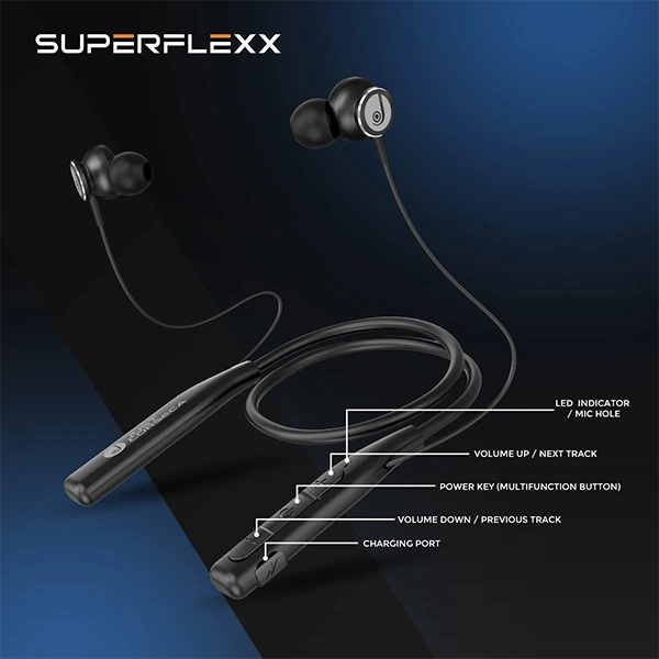 Just Corseca JUST CORSECA Superflex Stereo Neckband - Blue, White