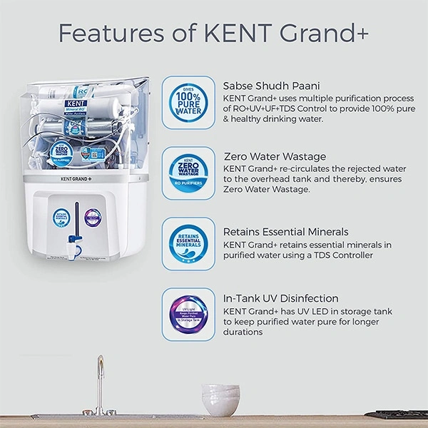 Kent RO Grand+ 11099 9 LTR Water purifier