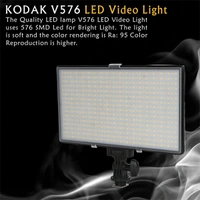 kodak KODAK V576 LED Video Light Slim Design Without Battery & Charger