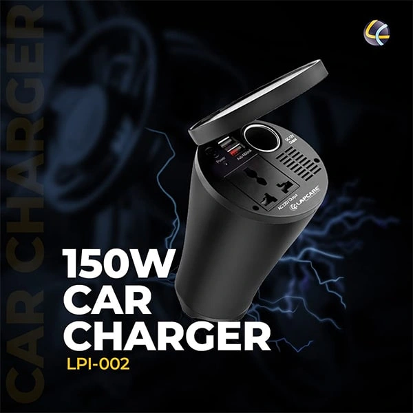 Lapcare 150W Portable Smart Car Charger