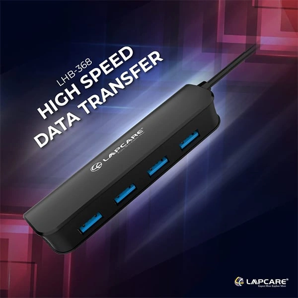 Lapcare 4 High Speed Multi Port USB 3.0 Hub
