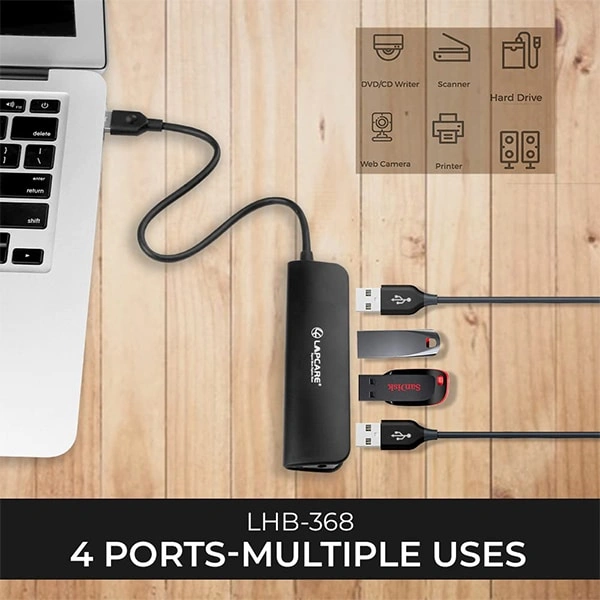 Lapcare 4 High Speed Multi Port USB 3.0 Hub