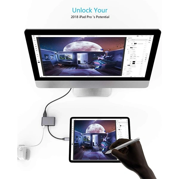 Lapcare C 4 in 1 Travel Docking Station