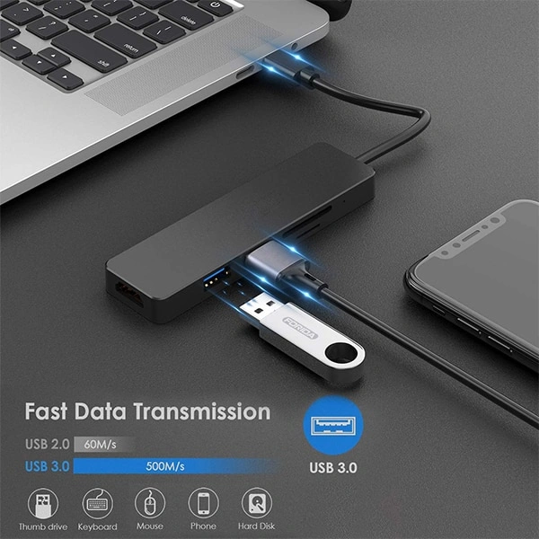Lapcare Lap-C 5 in 1 USB-C Docking Station