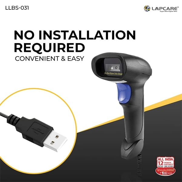 Lapcare LLBS Handheld Laser Barcode Scanner
