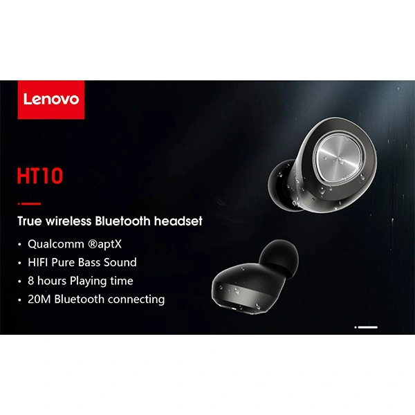 Lenovo HT10 Truly Wireless in Ear Earbuds with Mic