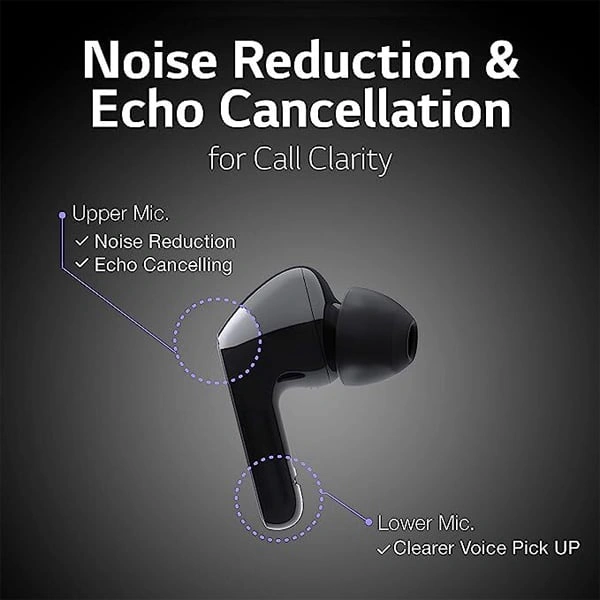 LG Tone Free HBS-FN6 Truly Wireless Bluetooth In Ear Earbuds With Mic - White - White