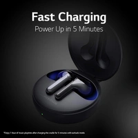 LG Tone Free HBS-FN7 Truly Wireless Bluetooth In Ear Earbuds With Mic - Black - Black