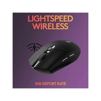 Logitech G304 Lightspeed Wireless Gaming Mouse - Black