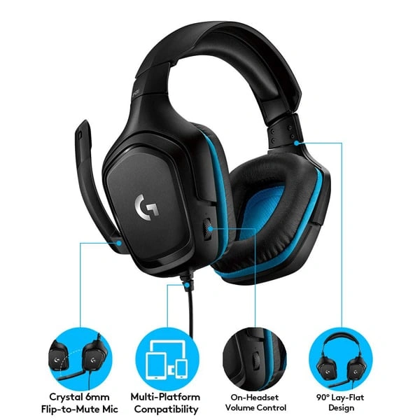 Logitech G431 with 7.1 Surround Sound Headphones
