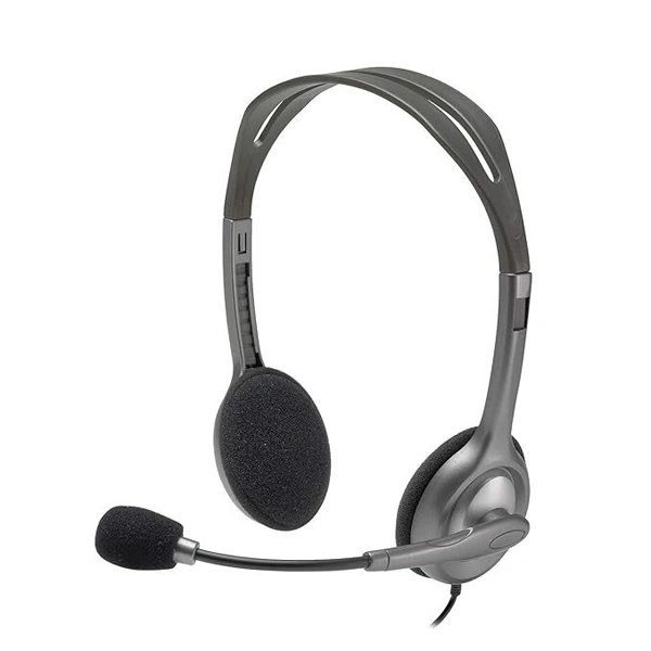 Logitech H110 Wired On Ear Headphones With Mic