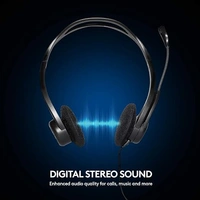 Logitech H370 USB Stereo Wired Over Ear Headphones