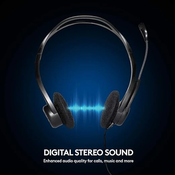 Logitech H370 USB Stereo Wired Over Ear Headphones