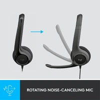 Logitech H390 Wired On Ear Headset - White - White