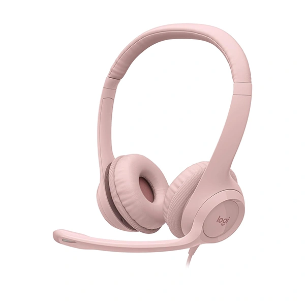 Logitech H390 Wired On Ear Headset - Rose - Rose