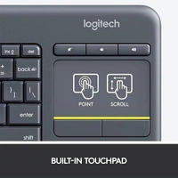 Logitech K400 Plus Wireless Touch TV Keyboard with Easy Media Control