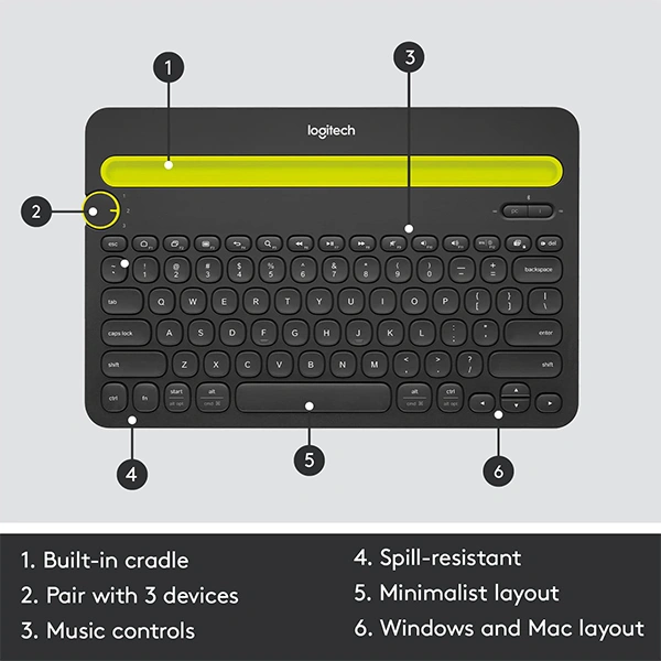 Logitech K480 Wireless Multi-Device Keyboard