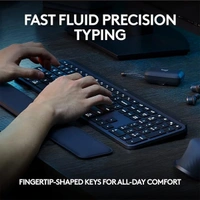 Logitech MX Keys S Wireless Keyboard - Black - Black