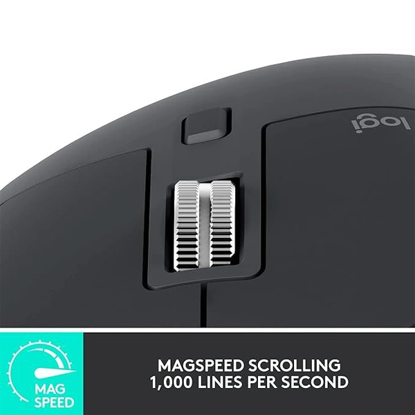 Logitech MX Master 3S Wireless Performance Mouse - White - White