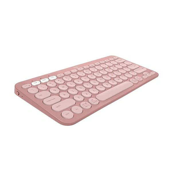 Logitech Pebble Keys 2 K380s Multi-Device Bluetooth Wireless Keyboard - Pink - Pink