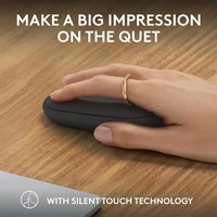 Logitech Pebble Mouse 2 M350s Slim Bluetooth Wireless Mouse - Black - Black