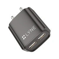 Lyne LYNE by U&I Chamber 3 3A Output, Dual USB Port with Cable - White - White