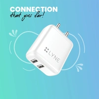 Lyne LYNE by U&I Chamber 7 3.4A Output, Dual USB Port, With Cable