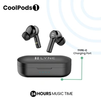 Lyne LYNE CoolPods 1 24 Hours Music Time True Wireless Earbuds - White - White