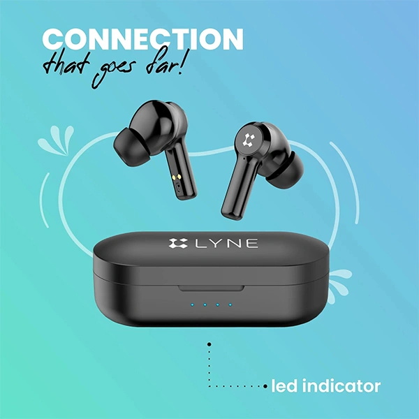 Lyne LYNE CoolPods 1 24 Hours Music Time True Wireless Earbuds - White - White