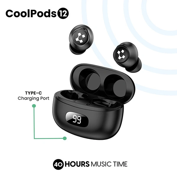 Lyne LYNE Coolpods 12 Wireless Earbuds With lPX4 Water Resistance - White - White