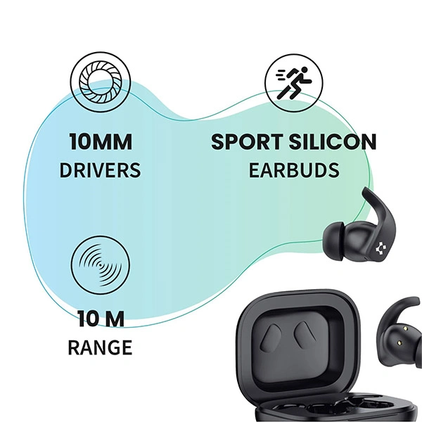 Lyne LYNE Coolpods 14 True Wireless Earbuds with Touch Control - White - White