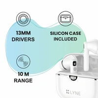 Lyne LYNE Coolpods 19 Wireless Earbuds with ENC - Beige - Beige