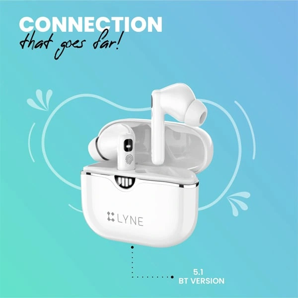 Lyne LYNE Coolpods 19 Wireless Earbuds with ENC - Beige - Beige