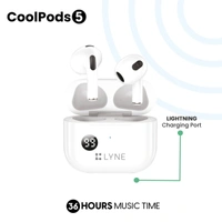 Lyne LYNE Coolpods 5 Wireless Earbuds with lPX4 Water Resistance - White